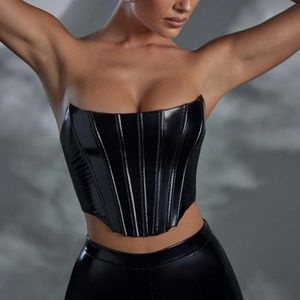 Oh Polly Vinyl Crop Top